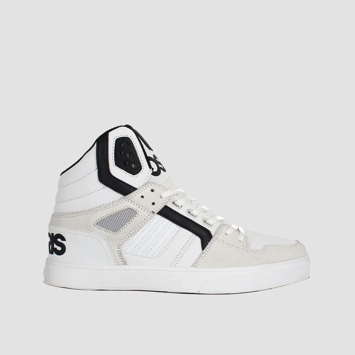 Osiris Clone High Top Shoes - White/Black/White
