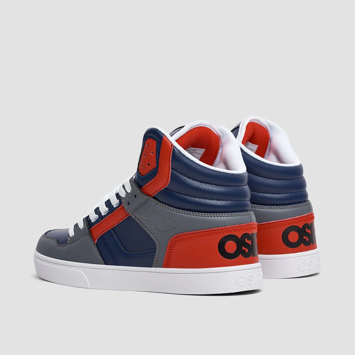Osiris Clone Shoes - Navy/Red/Grey - Image 3