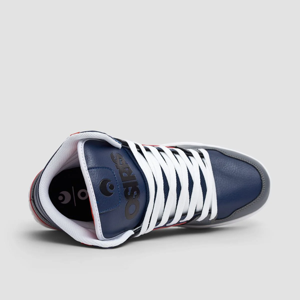 Osiris Clone Shoes - Navy/Red/Grey - Image 4