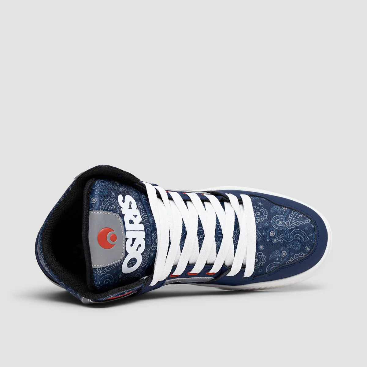 Osiris Clone Shoes - Navy/Red/Paisley - Image 4