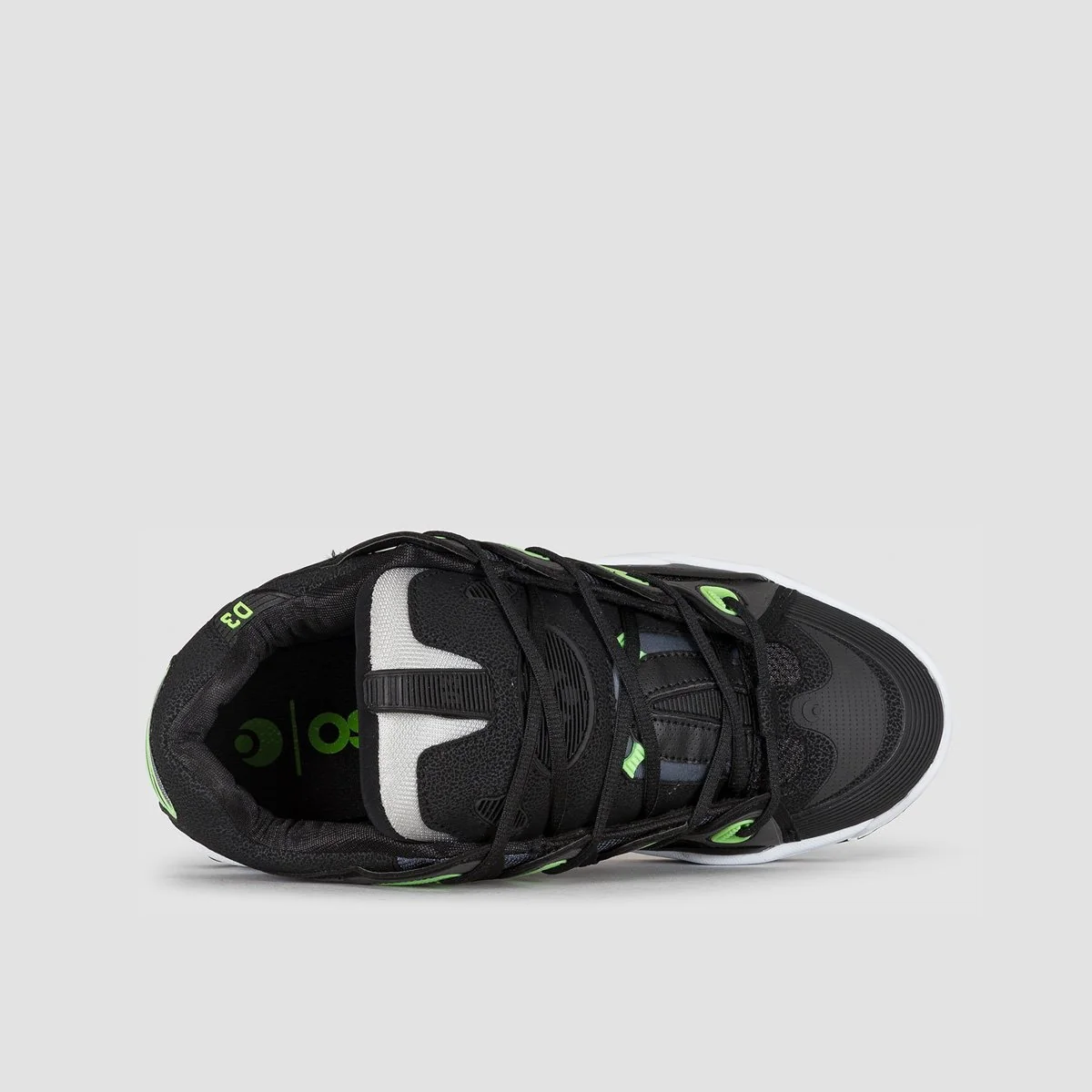Osiris D3 2001 Shoes - Black/White/Green - Image 4