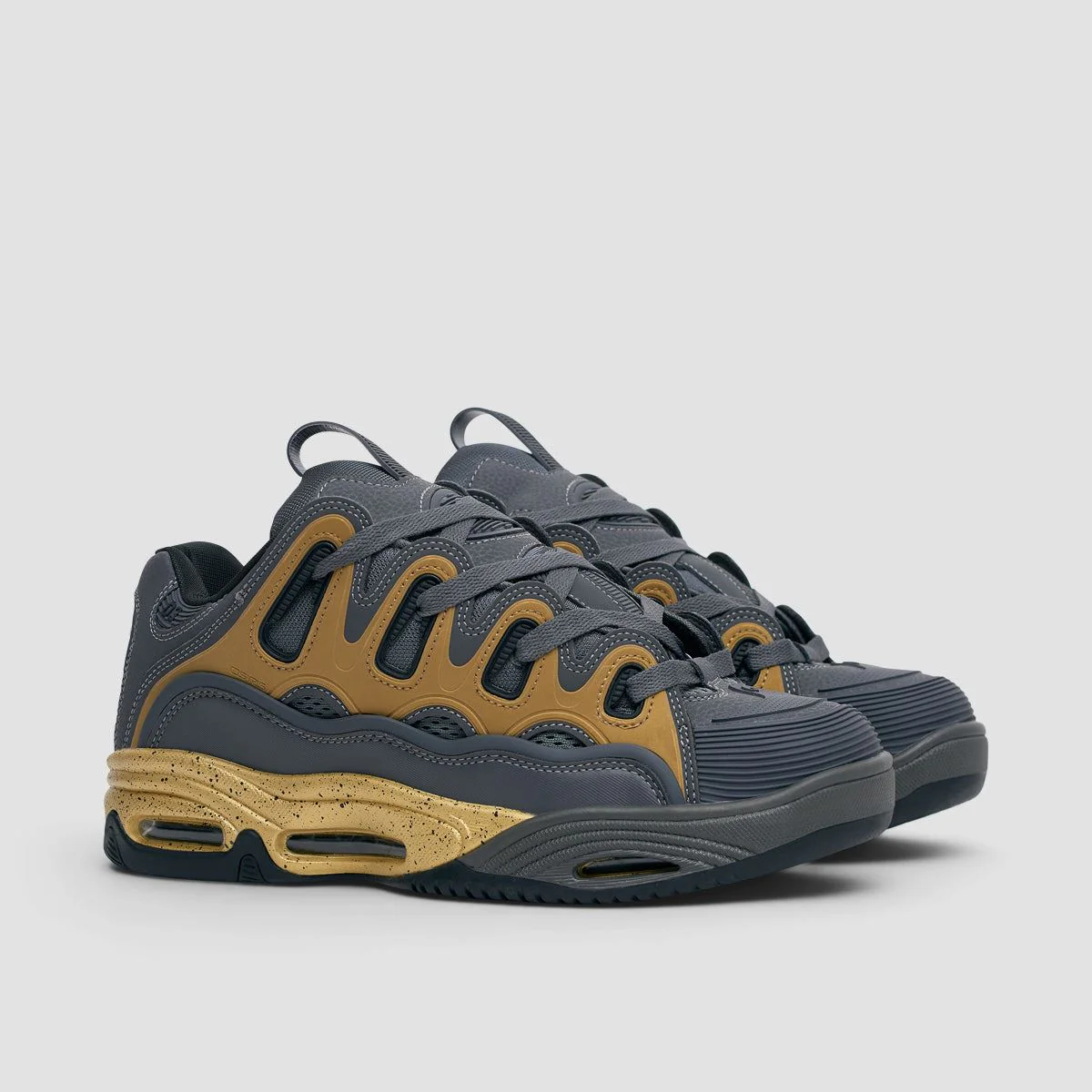 Osiris D3 2001 Shoes - Charcoal/Gold/Black - Image 2
