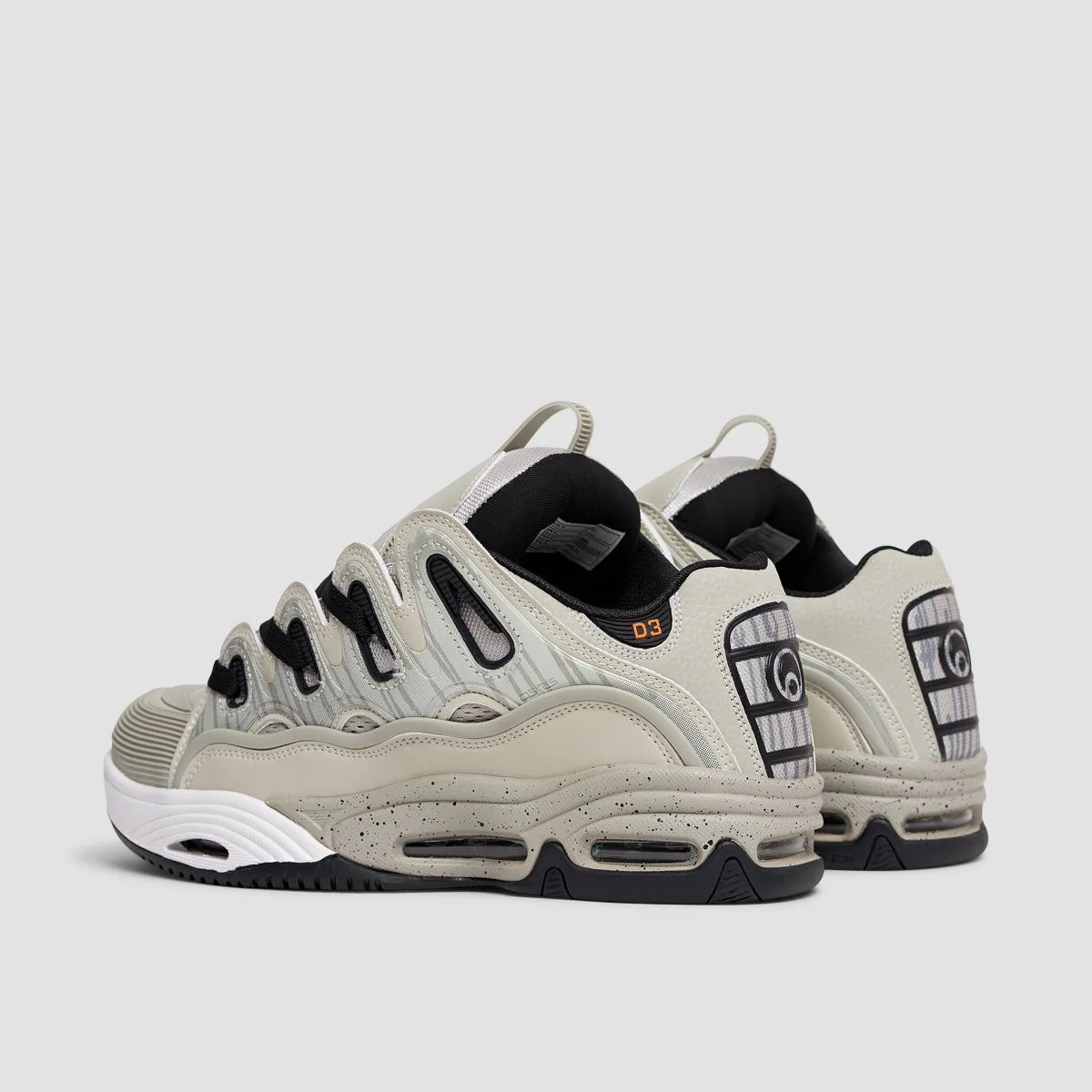 Osiris D3 2001 Shoes - Grey/Orange/Black - Image 3