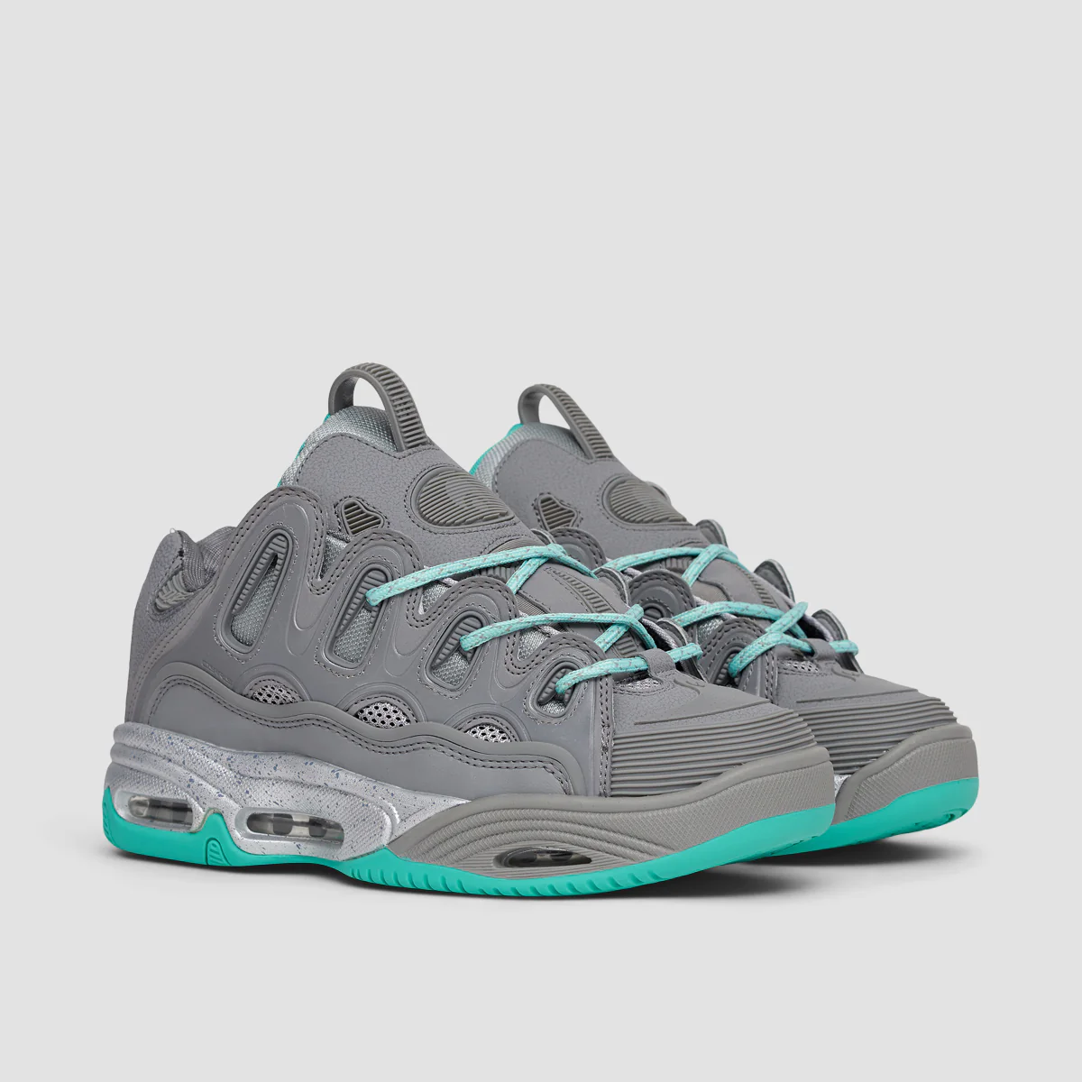 Osiris D3 2001 Shoes - Grey/Seafoam - Kids - Image 2