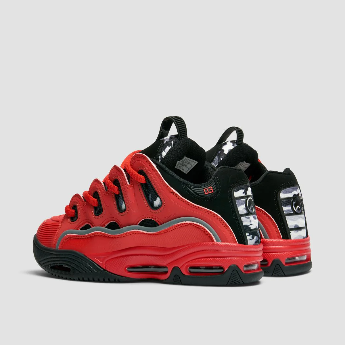Osiris D3 2001 Shoes - Red/Black/Grey - Image 3