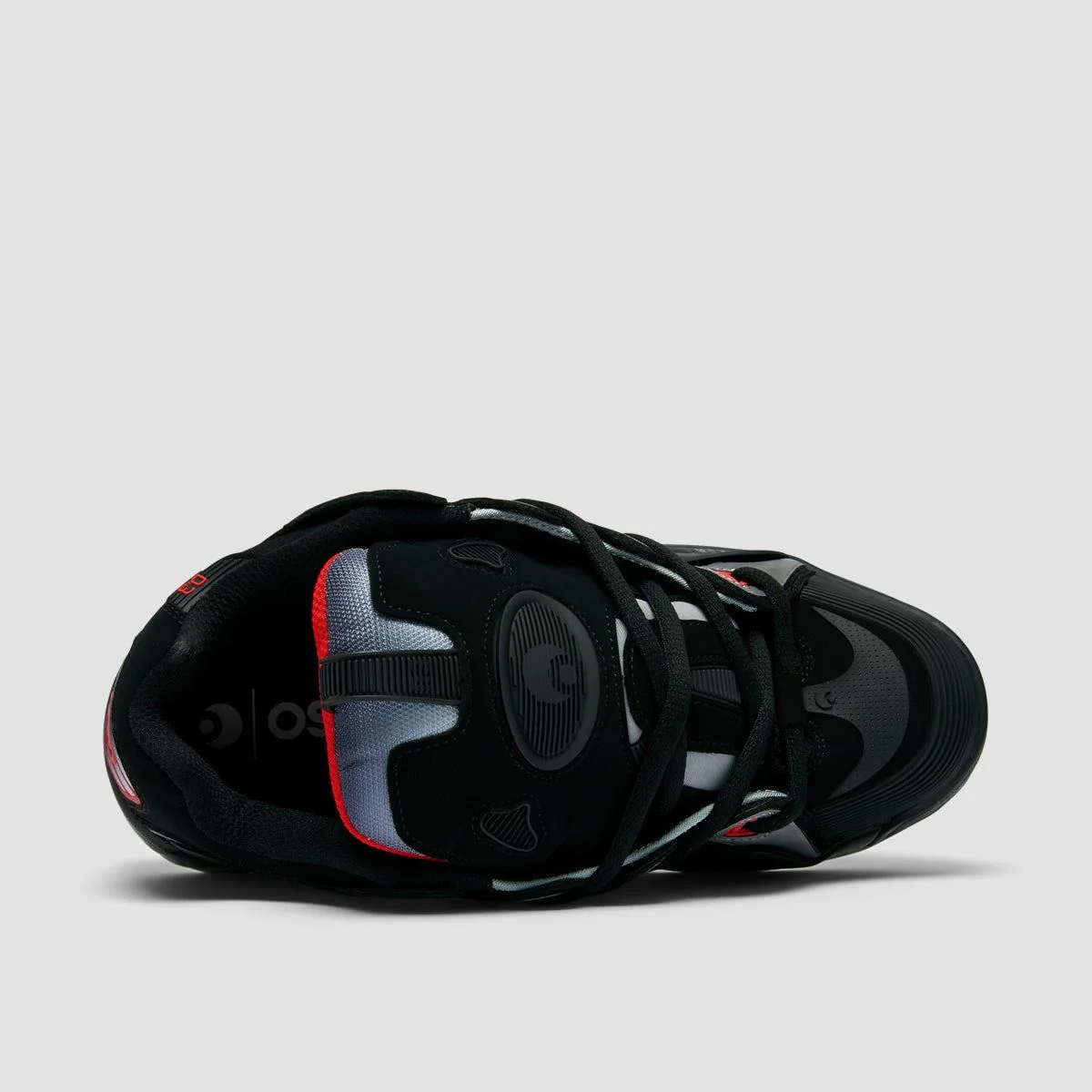 Osiris D3 2001 Shoes - Black/Light Grey/Red - Image 4