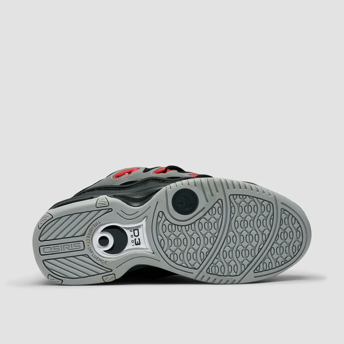 Osiris D3 2001 Shoes - Black/Light Grey/Red - Image 5