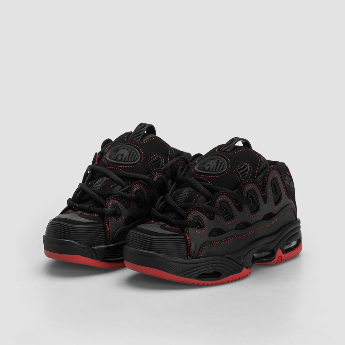 Osiris D3 2001 Shoes - Black/Red/Red - Image 2