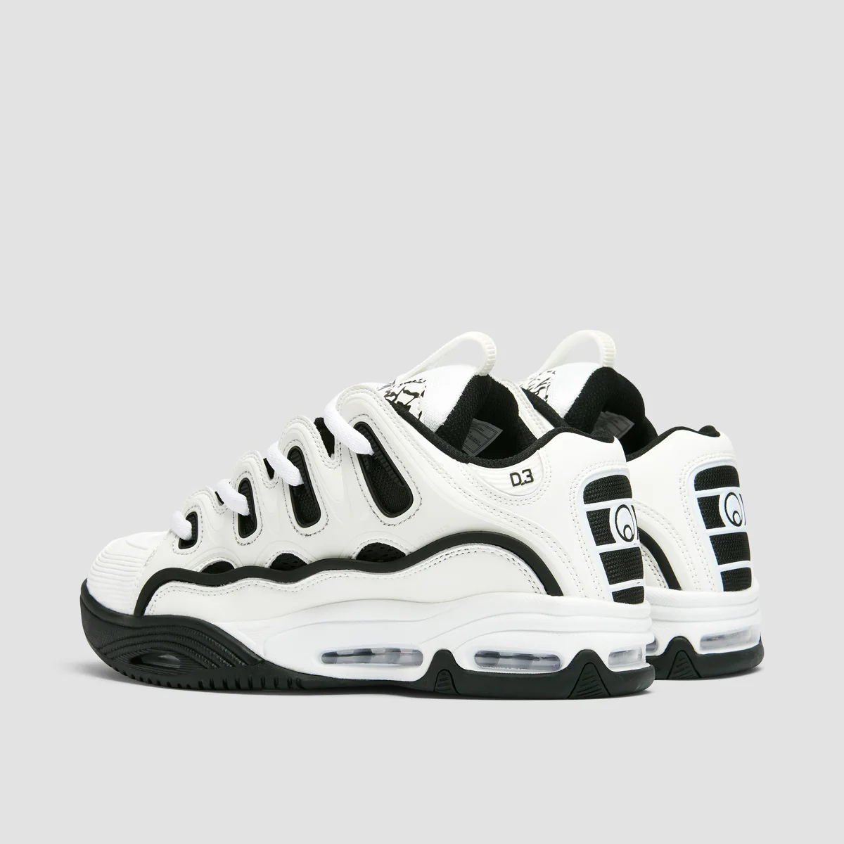 Osiris D3 2001 Shoes - Black/White/Crack - Image 3