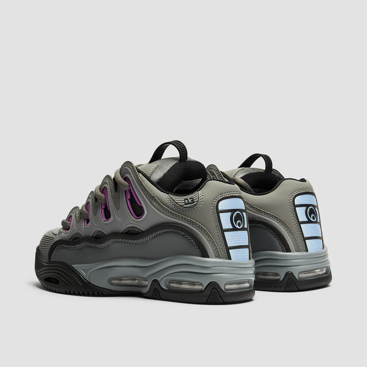 Osiris D3 2001 Shoes - Grey/Purple/Yellow - Image 3