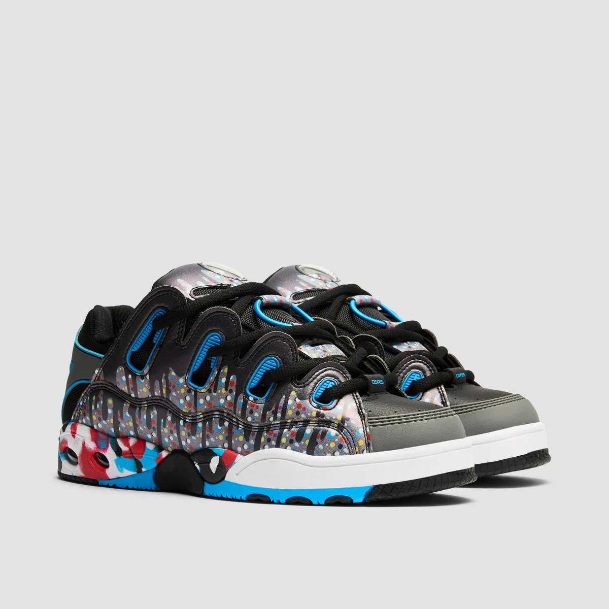 Osiris D3 OG Shoes - Black/Grey/Drips - Image 2