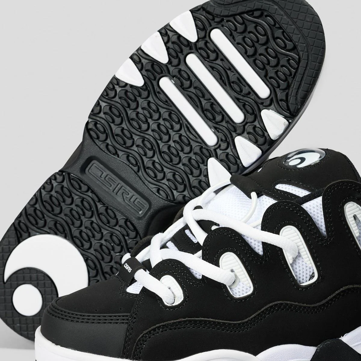 Osiris D3 OG Shoes - Black/White/Black - Image 2