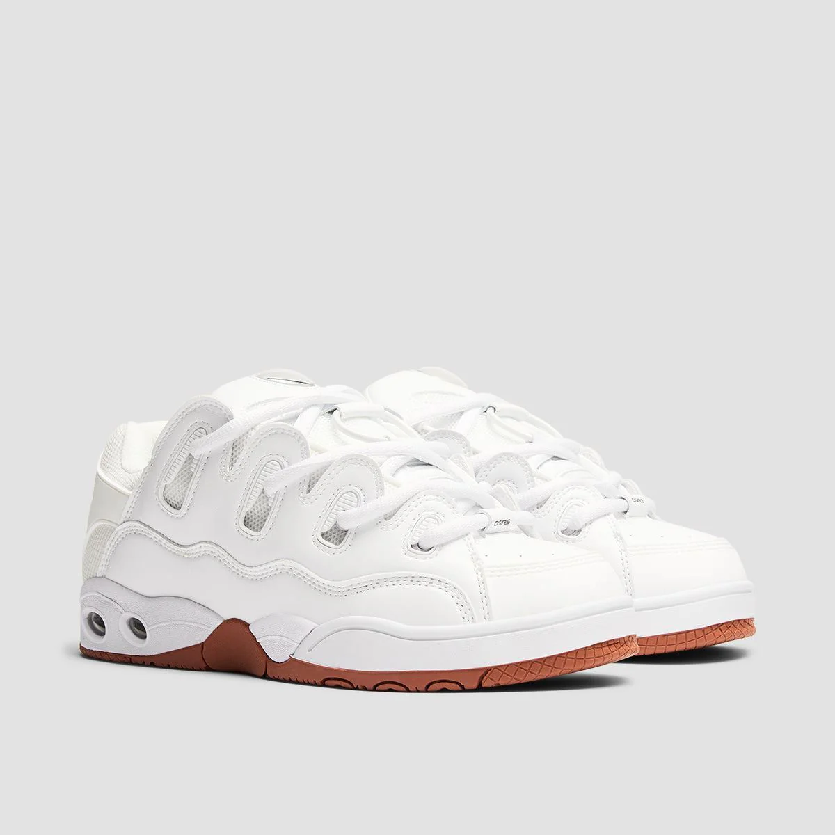 Osiris D3 OG Shoes - White/White/Gum - Image 2
