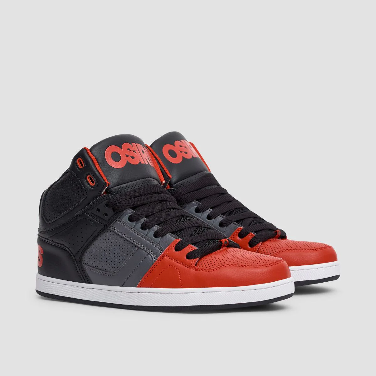 Osiris NYC 83 CLK Shoes - Black/Red/Grey - Image 2