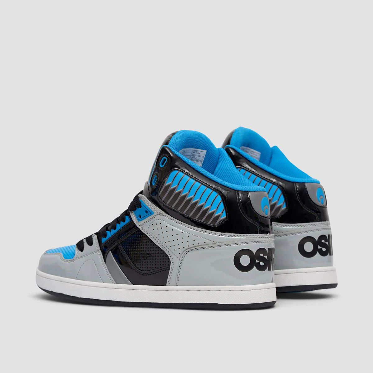 Osiris NYC 83 CLK High Top Shoes - Grey/Black/Blue/Supervent - Image 3