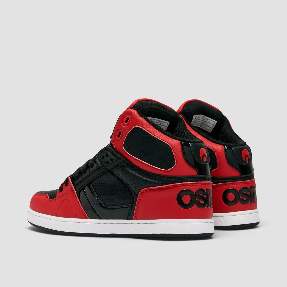 Osiris NYC 83 CLK High Top Shoes - Red/Black/Black - Image 3