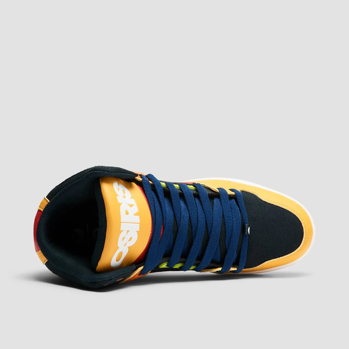 Osiris NYC 83 CLK High Top Shoes - Tan/Navy/Red - Image 4