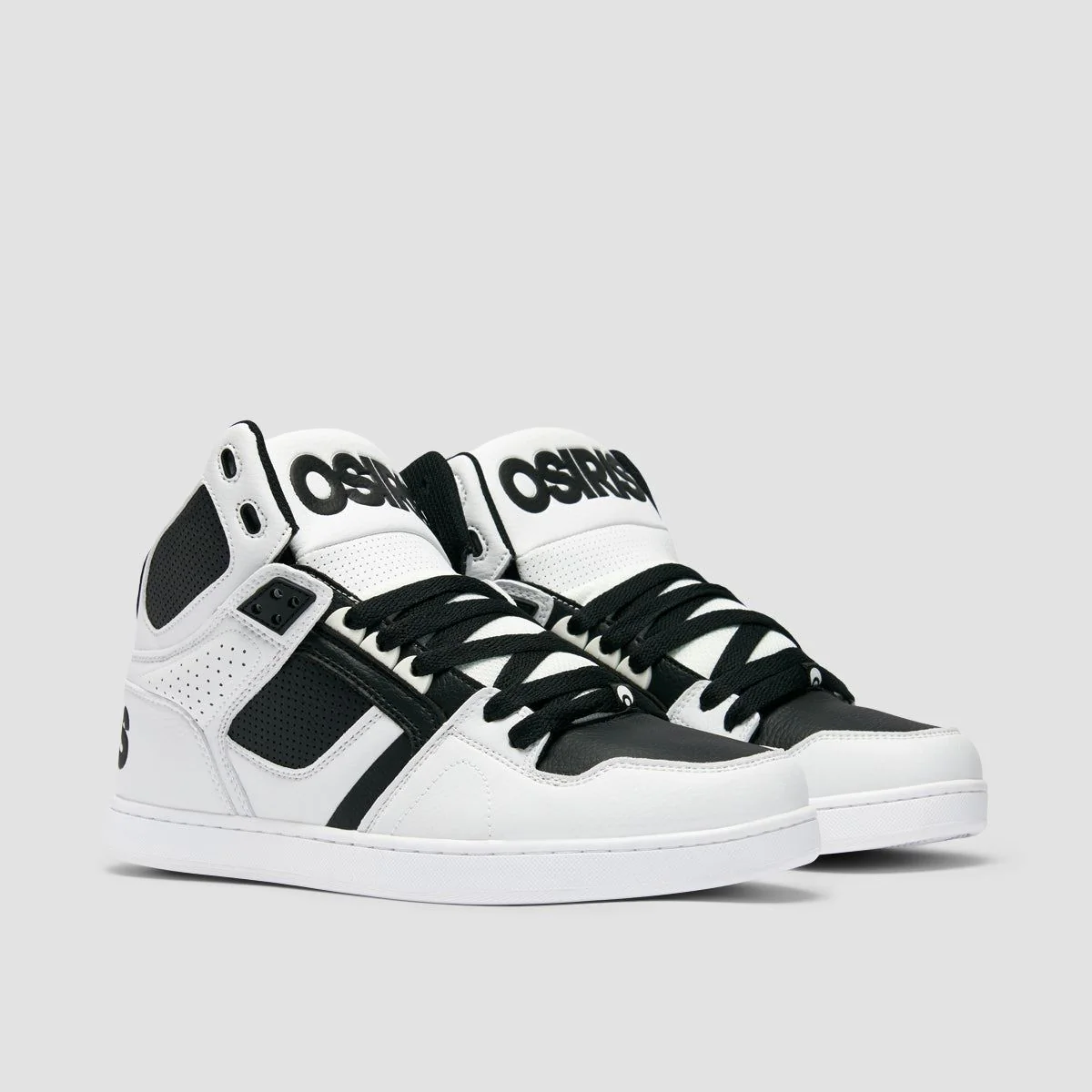 Osiris NYC 83 CLK High Top Shoes - White/Black/White - Image 2