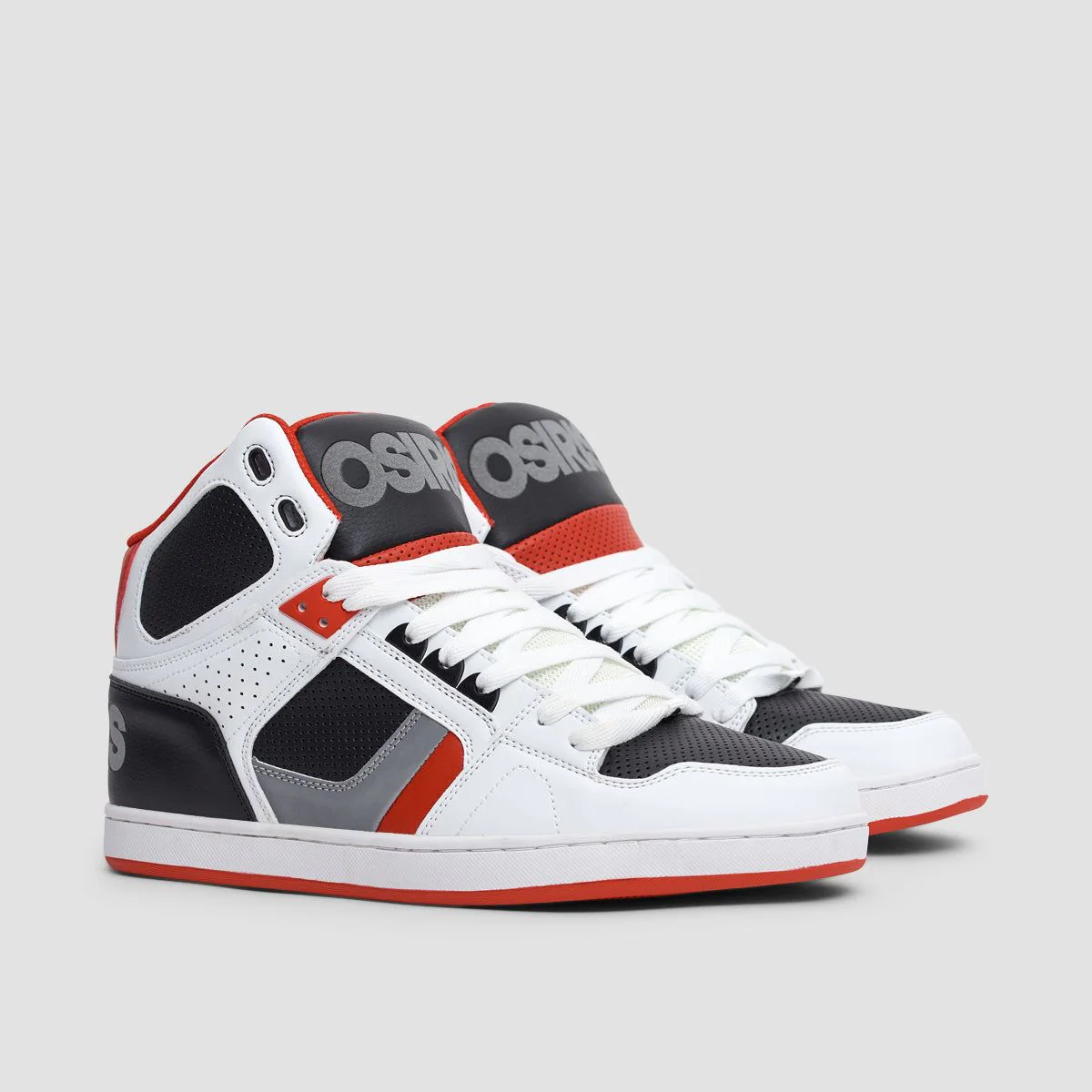 Osiris NYC 83 CLK Shoes - White/Black/3M/Red - Image 2