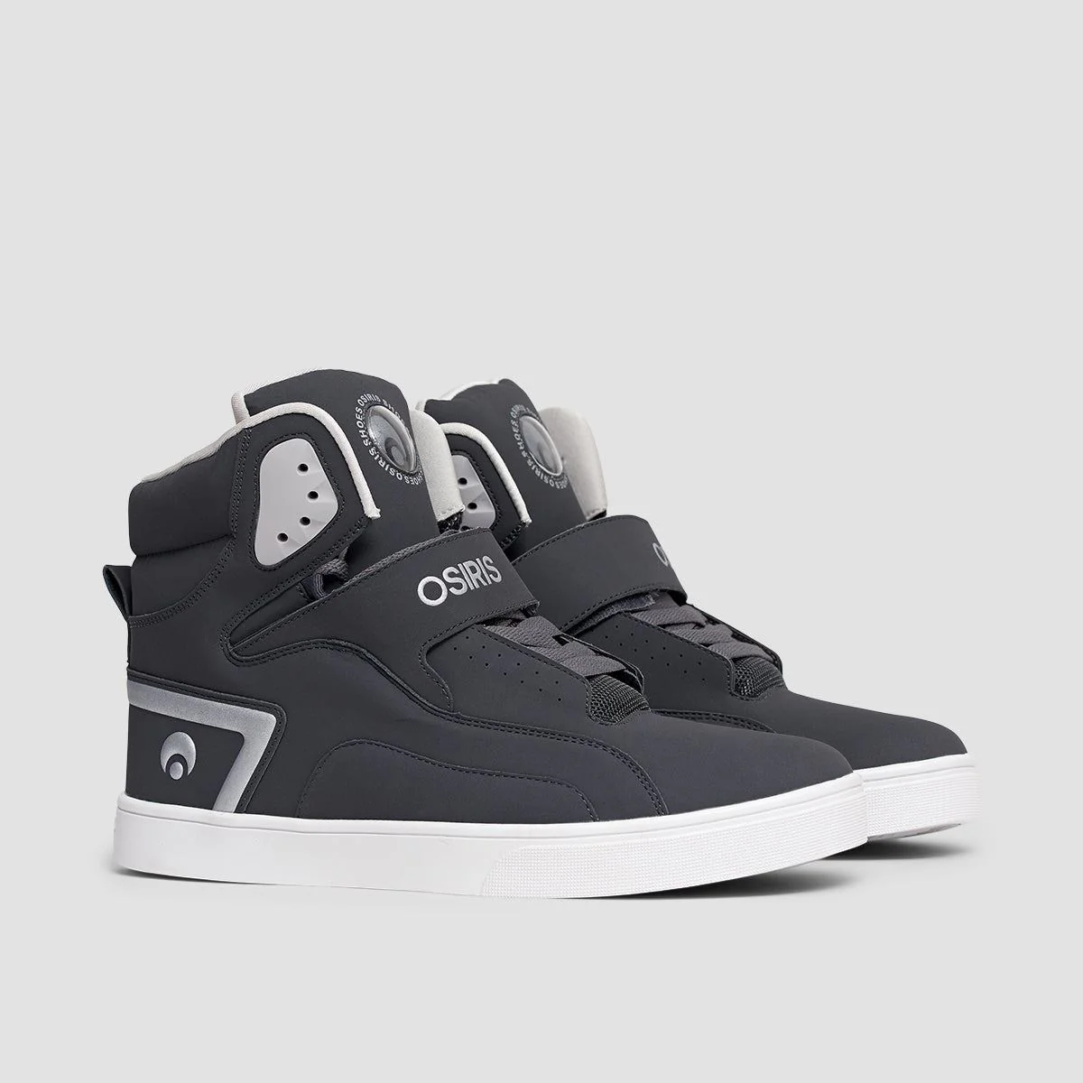 Osiris Rize Ultra High Top Shoes - Charcoal/White - Image 2