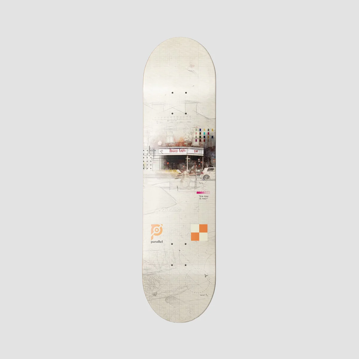 Parallel Heritage Cafe Skateboard Deck - 8"