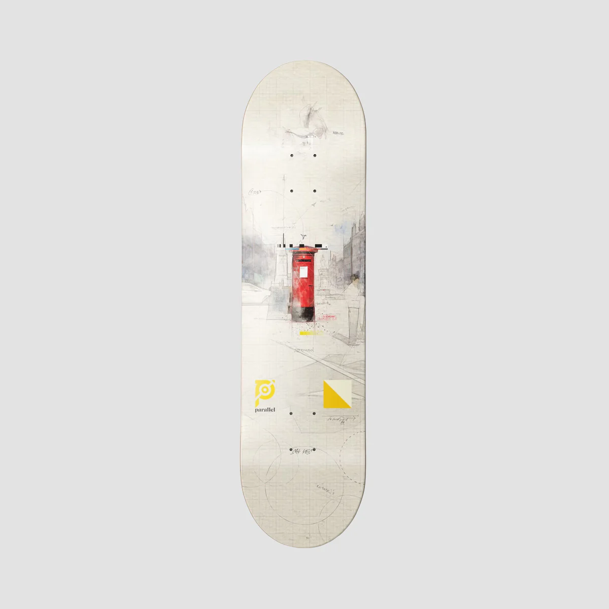 Parallel Heritage Post Box Skateboard Deck - 8.5"