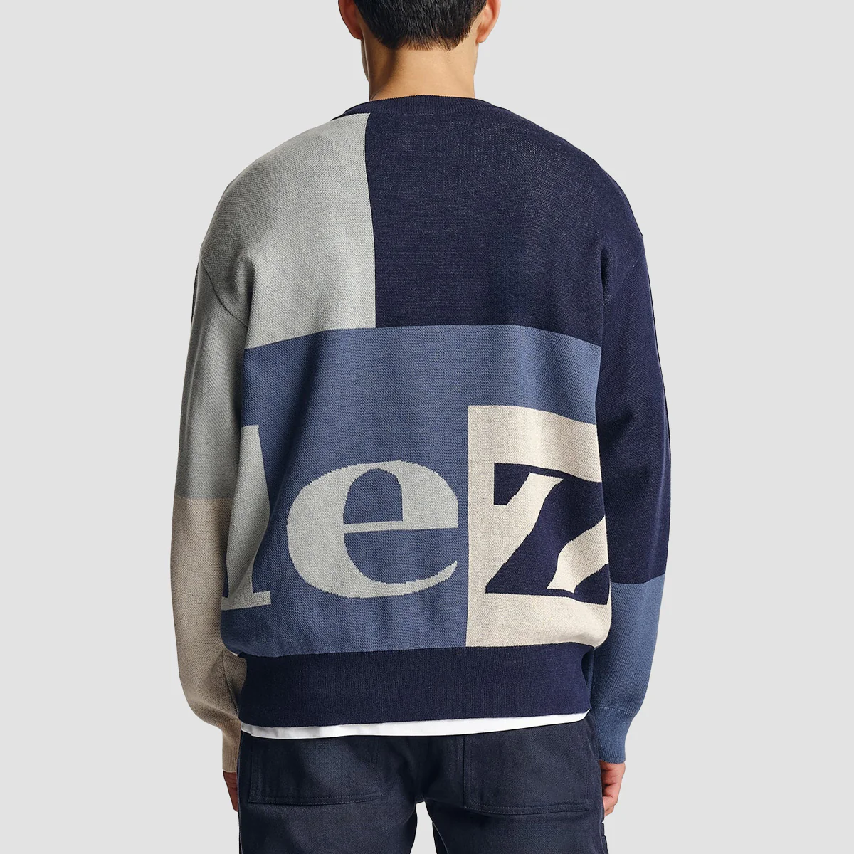 Parlez Ayton Knit Sweatshirt Midnight - Image 2