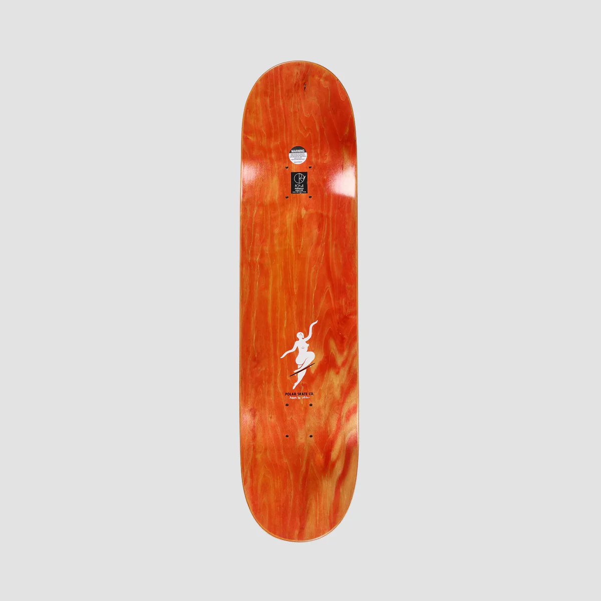 Polar Team No Comply Skateboard Deck Charcoal - 8.5" - Image 2