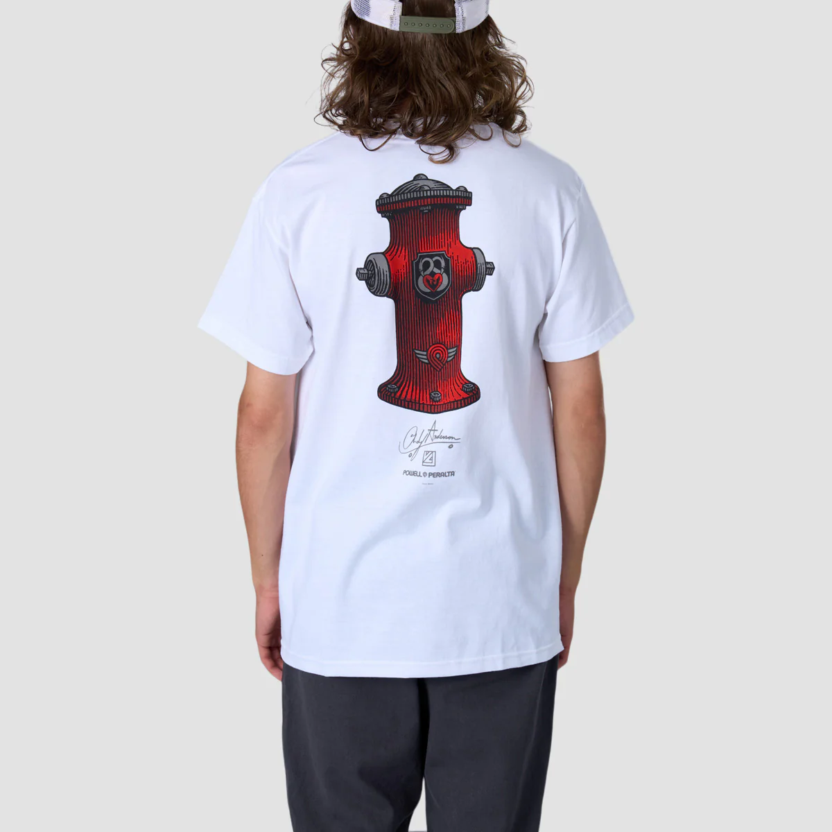 Powell Peralta Andy Anderson Hydrant 2 T-Shirt White