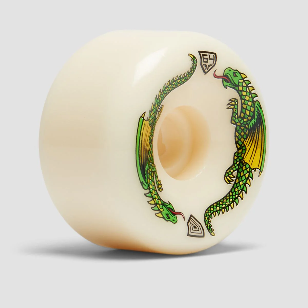 Powell Peralta Dragon Formula 93A Bomber Skateboard Wheels Off White 64x40mm - Image 2