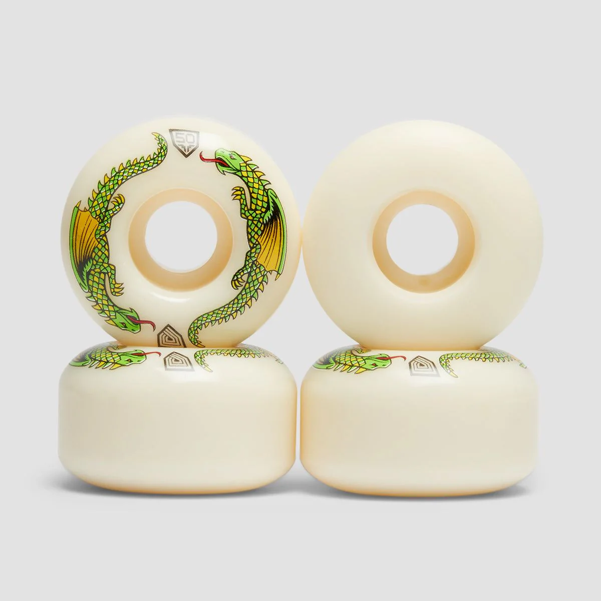 Powell Peralta Dragon Formula 93A V1 Skateboard Wheels Off White 50x30mm