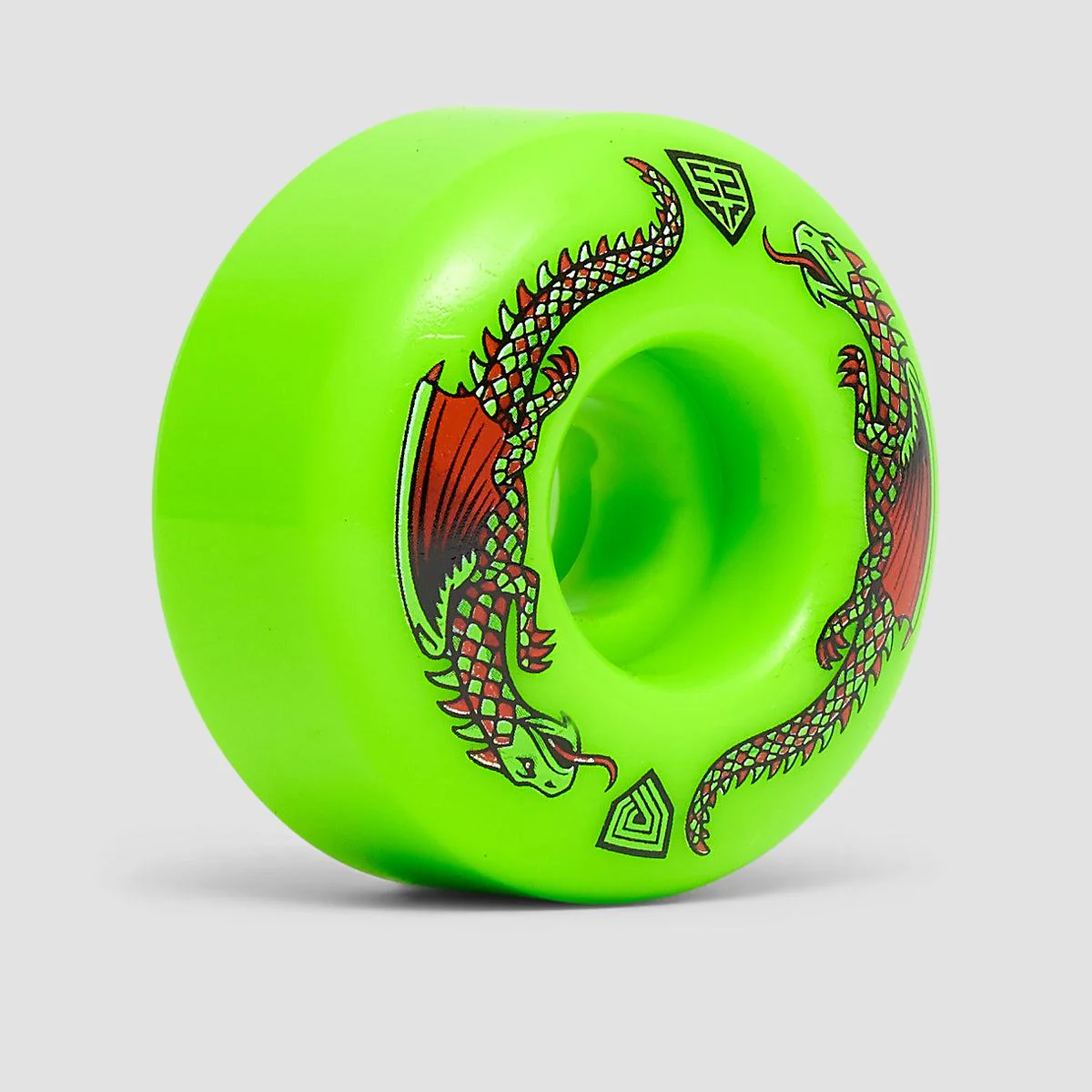 Powell Peralta Dragon Formula 93A Skateboard Wheels Green 52x31mm - Image 2