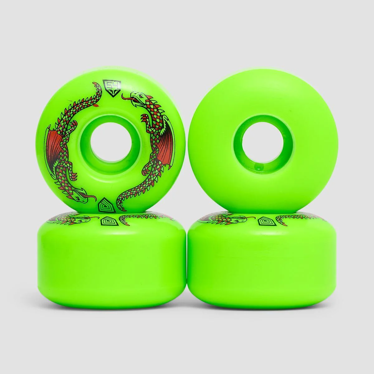 Powell Peralta Dragon Formula 93A V4 Skateboard Wheels Green 54x34mm