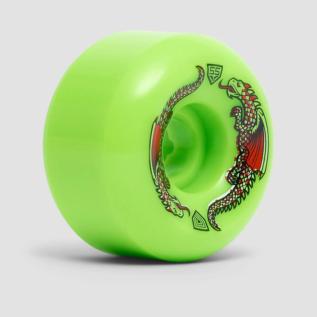 Powell Peralta Dragon Formula 93A Skateboard Wheels Green 55x35mm - Image 2