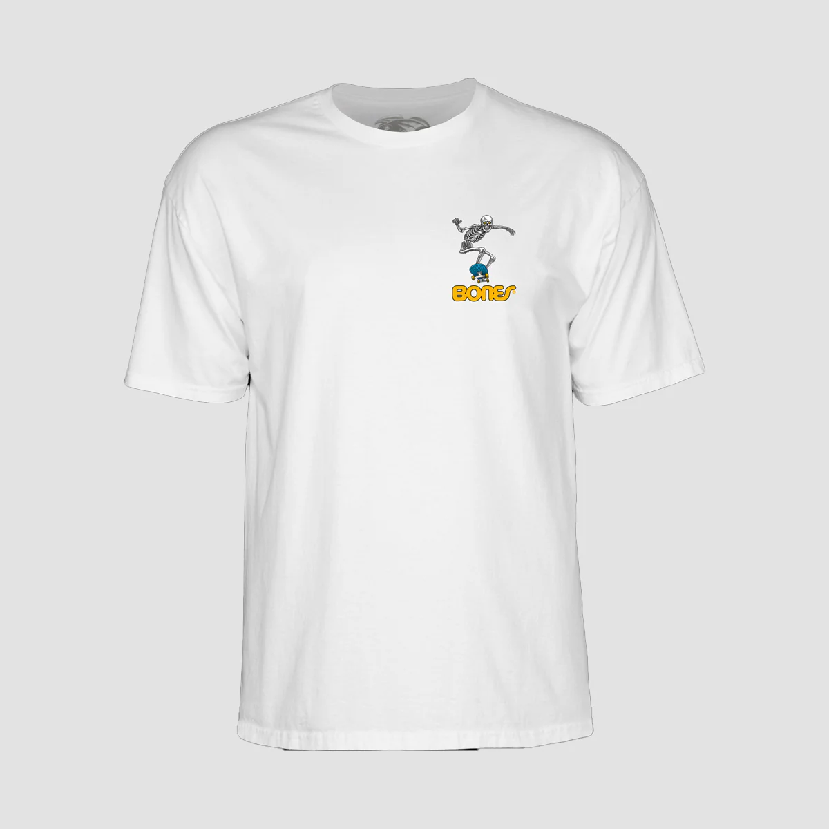 Powell Peralta Skateboard Skeleton 2 T-Shirt White - Image 2