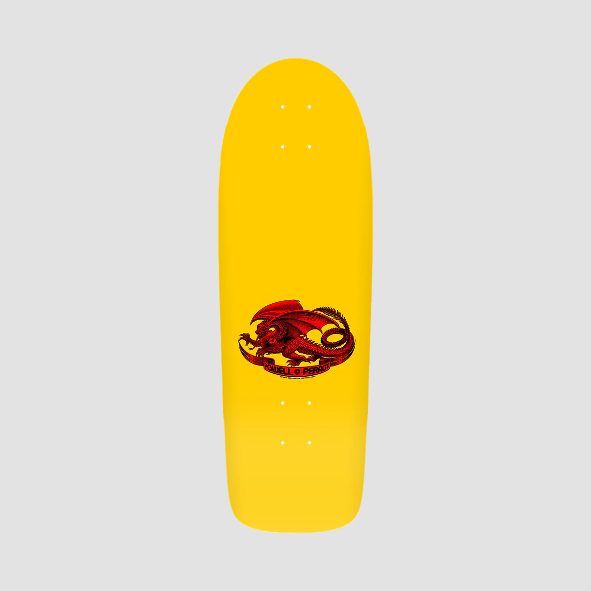 Powell Peralta Skull & Nunchucks Bruce Lee Collab 166 Skateboard Deck Yellow - 10" - Image 2