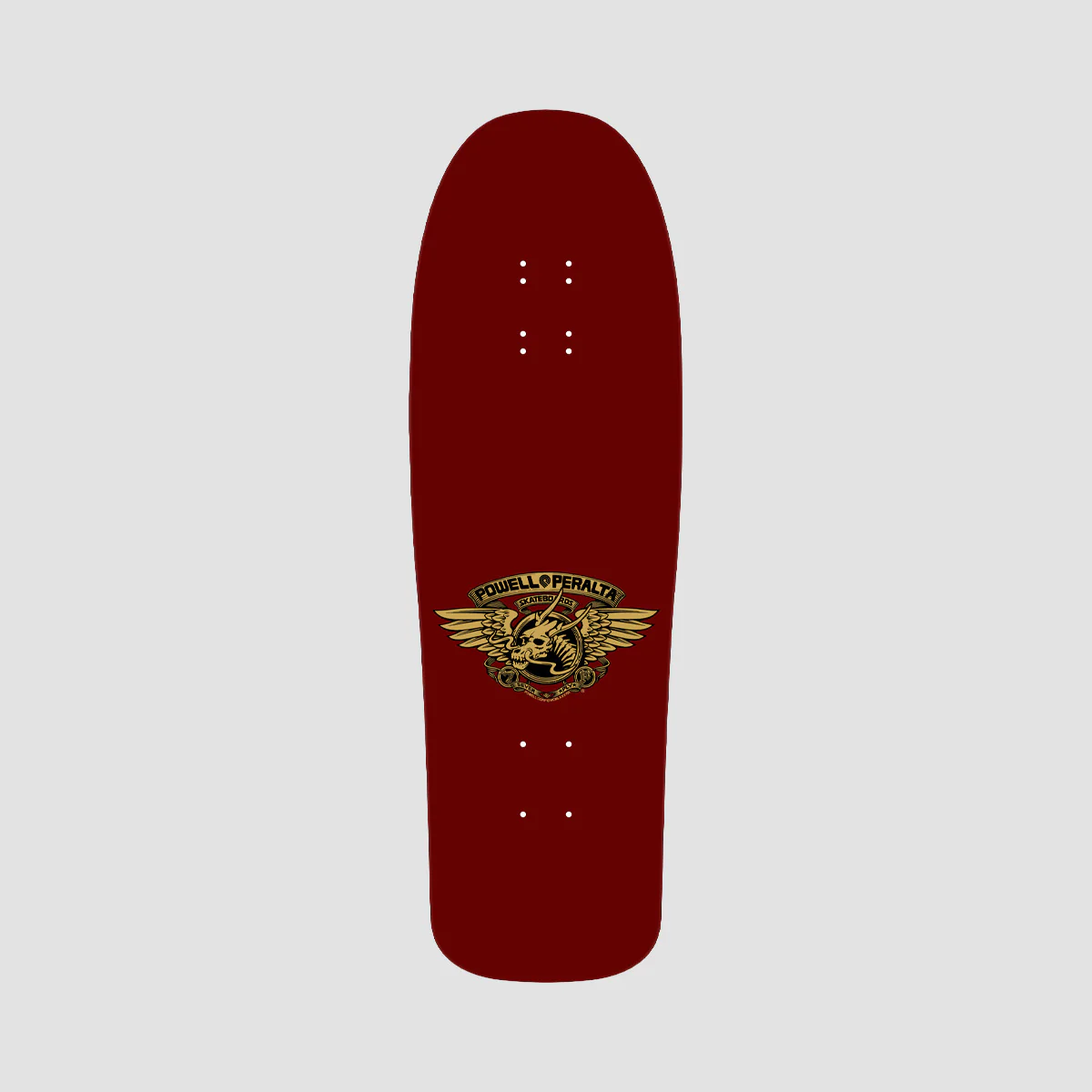 Powell Peralta Steve Caballero Mask Reissue 211 Skateboard Deck Burgundy/Gold Foil - 9.75" - Image 2
