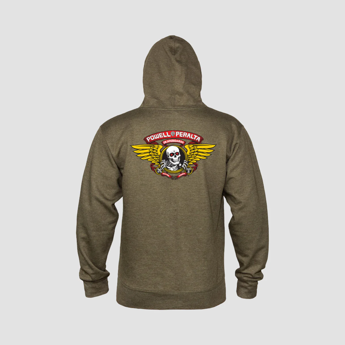 Powell Peralta Winged Ripper Pullover Hoodie Army Heather