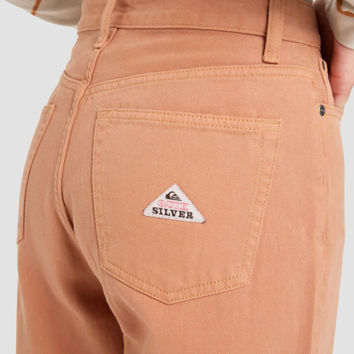 Quiksilver Baggy Carrot Color Trousers Almond - Womens - Image 2