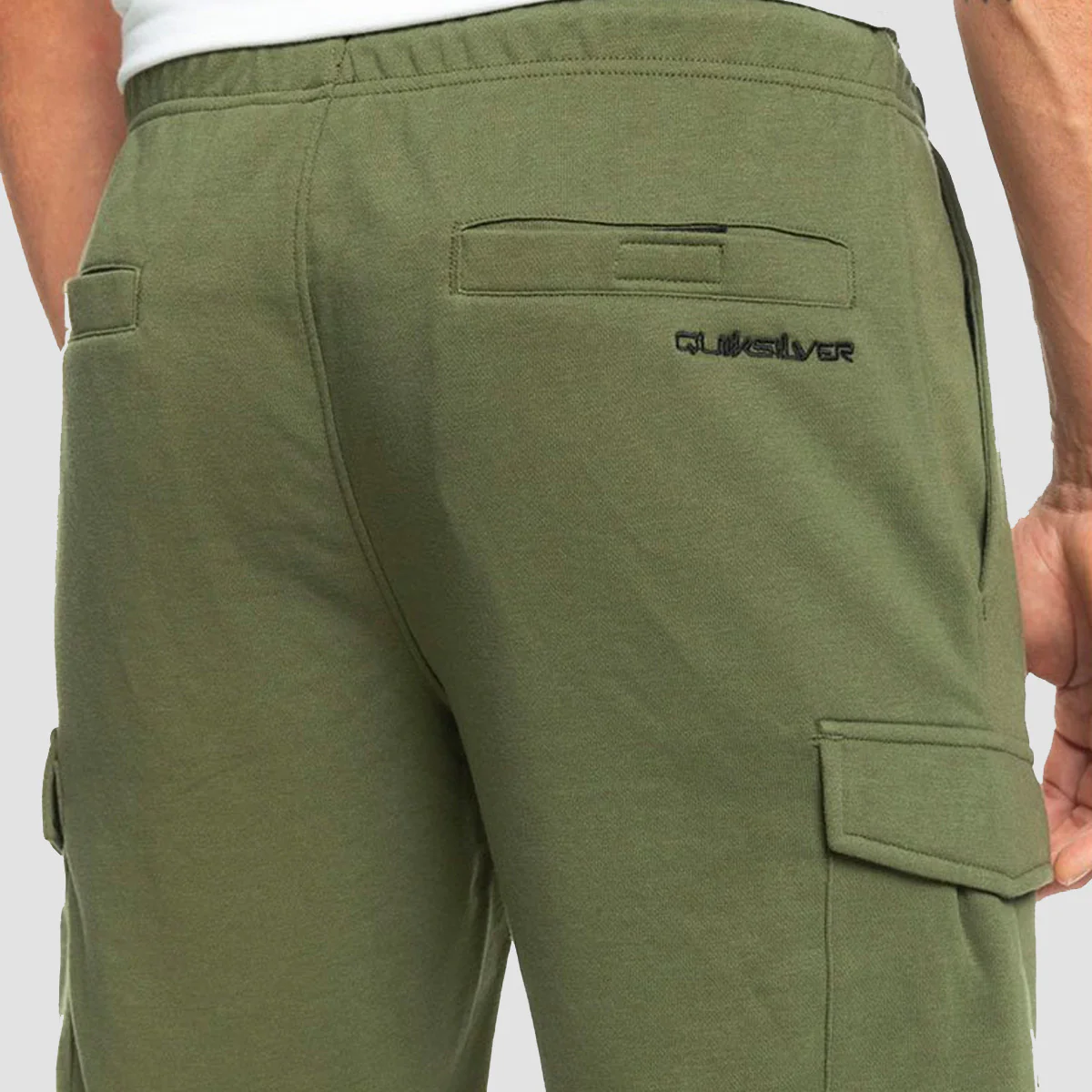 Quiksilver Cargo Sweat Shorts Four Leaf Clover - Image 3