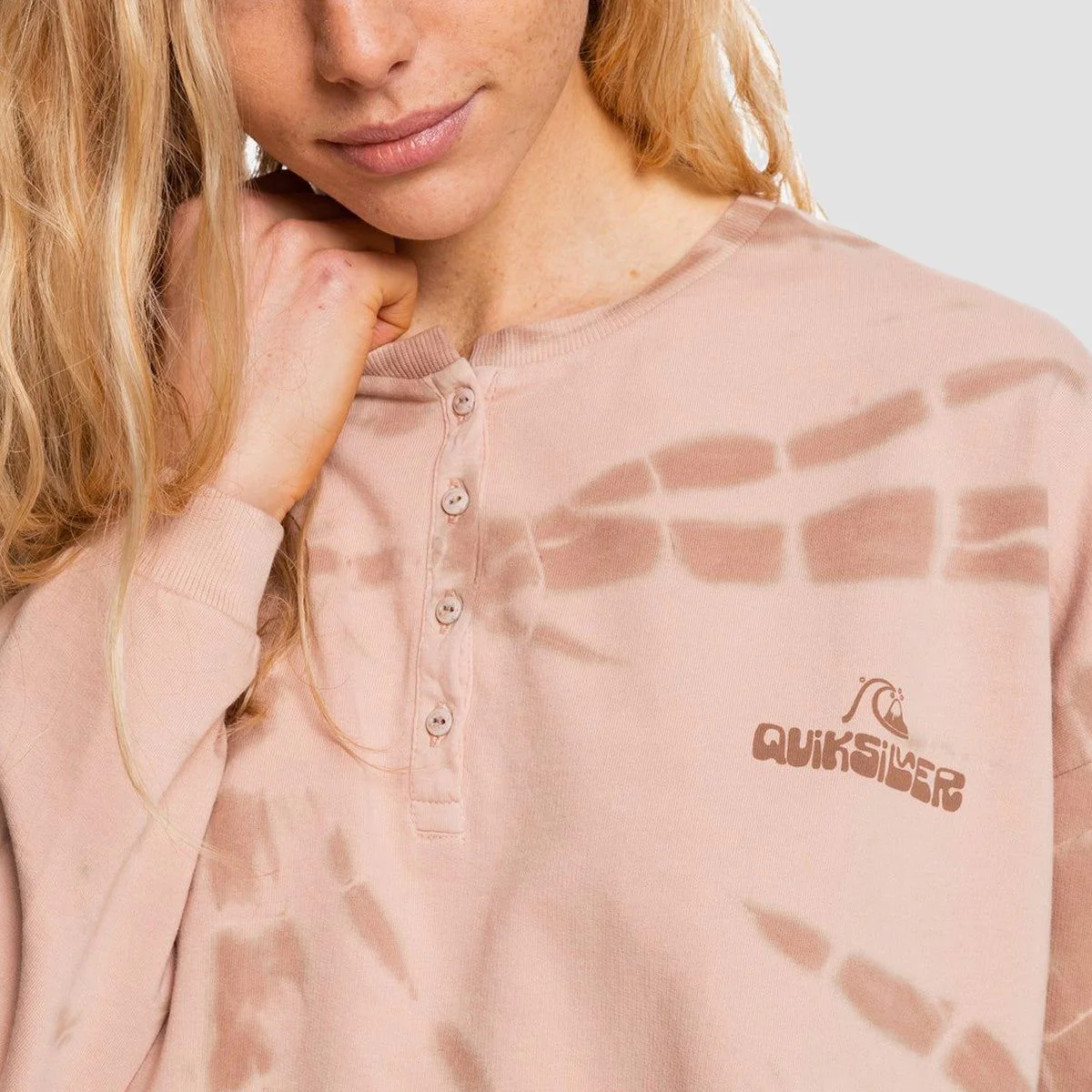 Quiksilver Dance With Sun Longsleeve T-Shirt Mushroom - Womens - Image 2