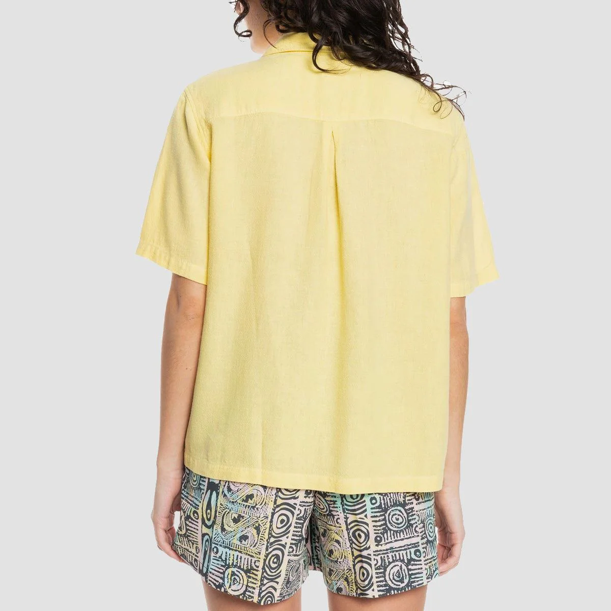 Quiksilver Destination Trip Short Sleeve Shirt Lemon - Womens - Image 2