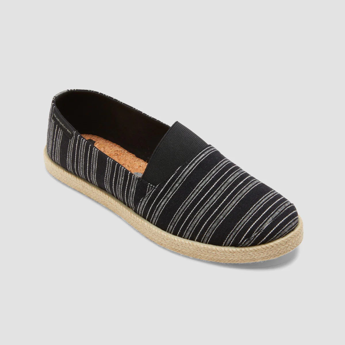 Quiksilver Espadrilled Slip-On Shoes - Black 1 - Image 2