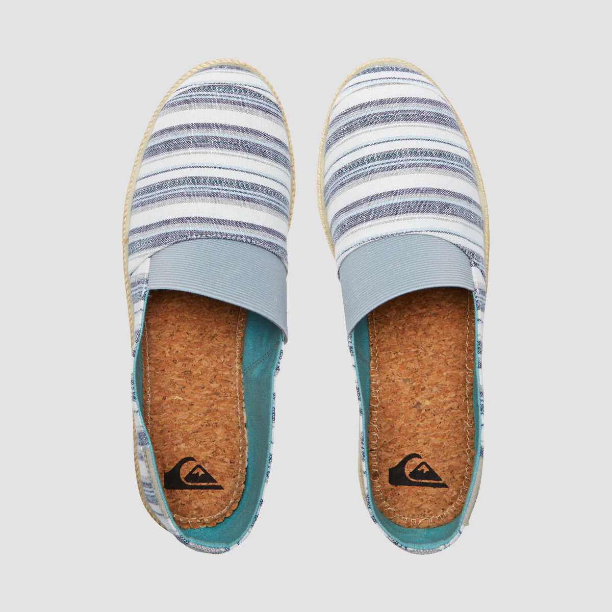 Quiksilver Espadrilled Slip-On Shoes - Grey 3 - Image 3