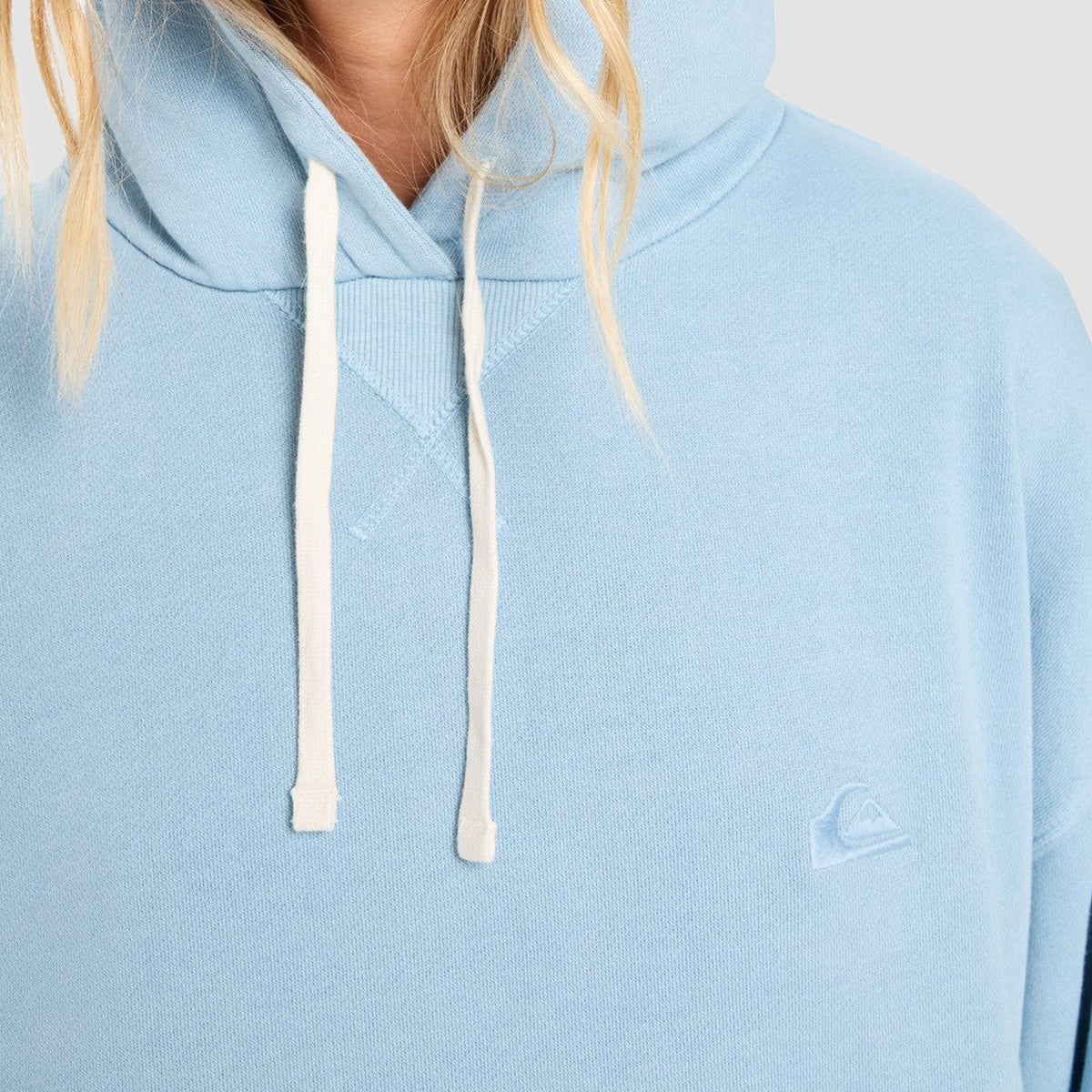 Quiksilver Essential Pullover Hoodie Ashley Blue - Womens - Image 2