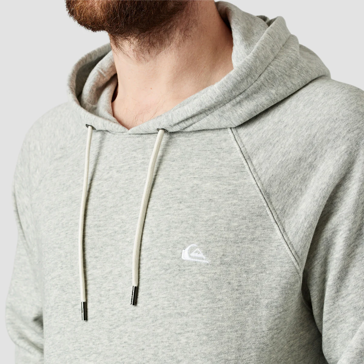 Quiksilver Essentials Pullover Hoodie Light Grey Heather - Image 2