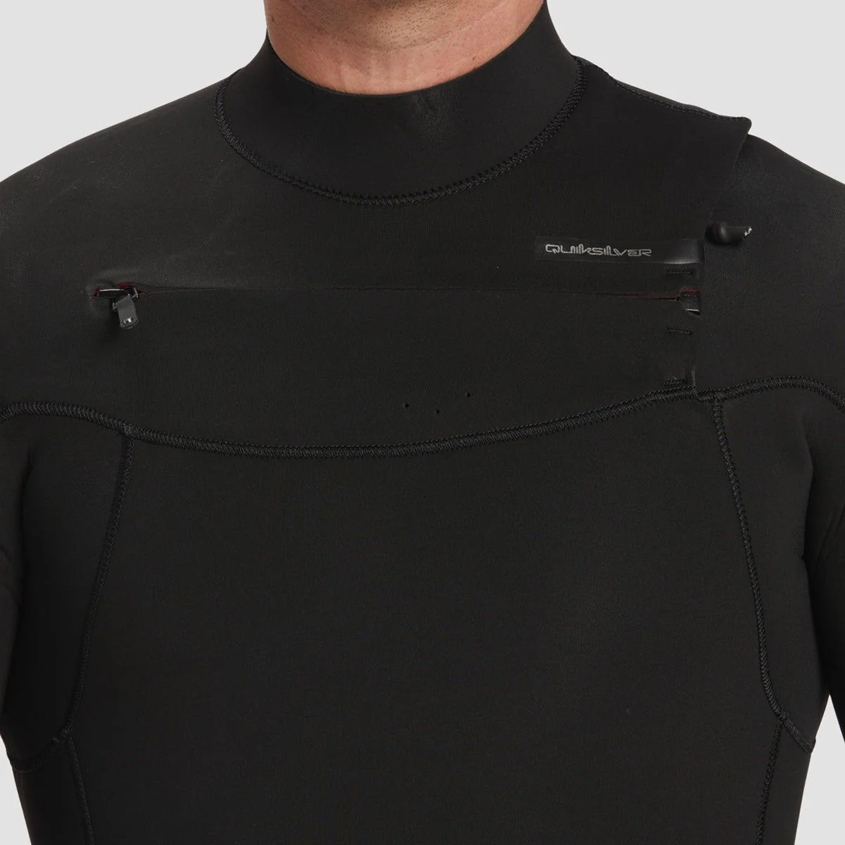 Quiksilver Everyday Sessions 4/3mm Chest Zip Wetsuit Black - Image 3