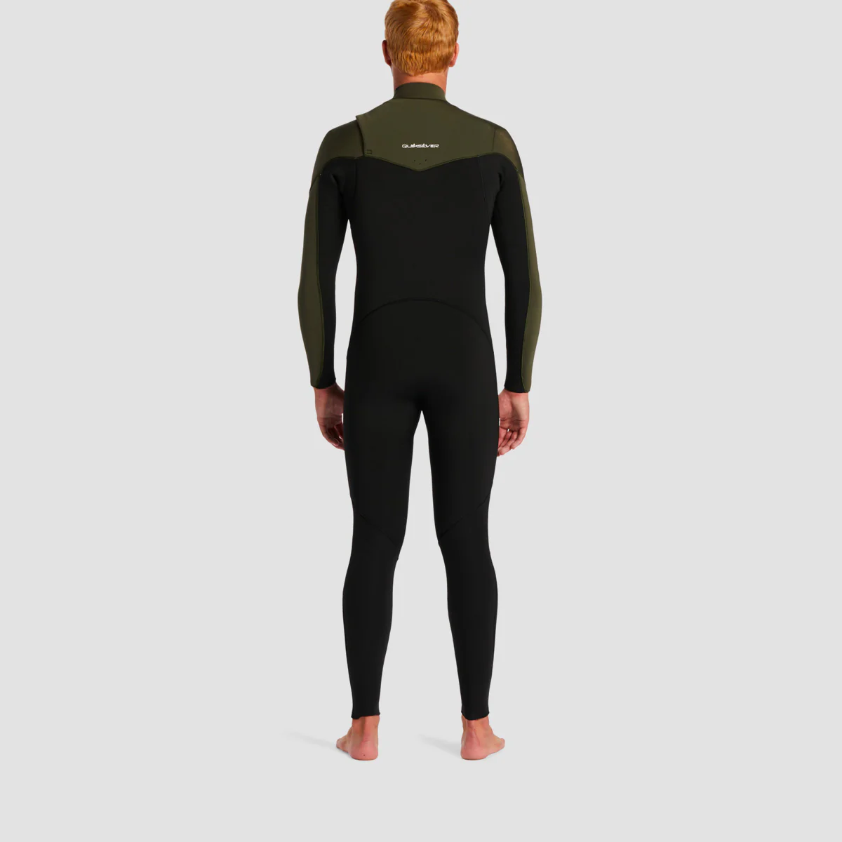 Quiksilver Everyday Sessions 4/3mm GBS Chest Zip Wetsuit Black/Thyme - Image 2