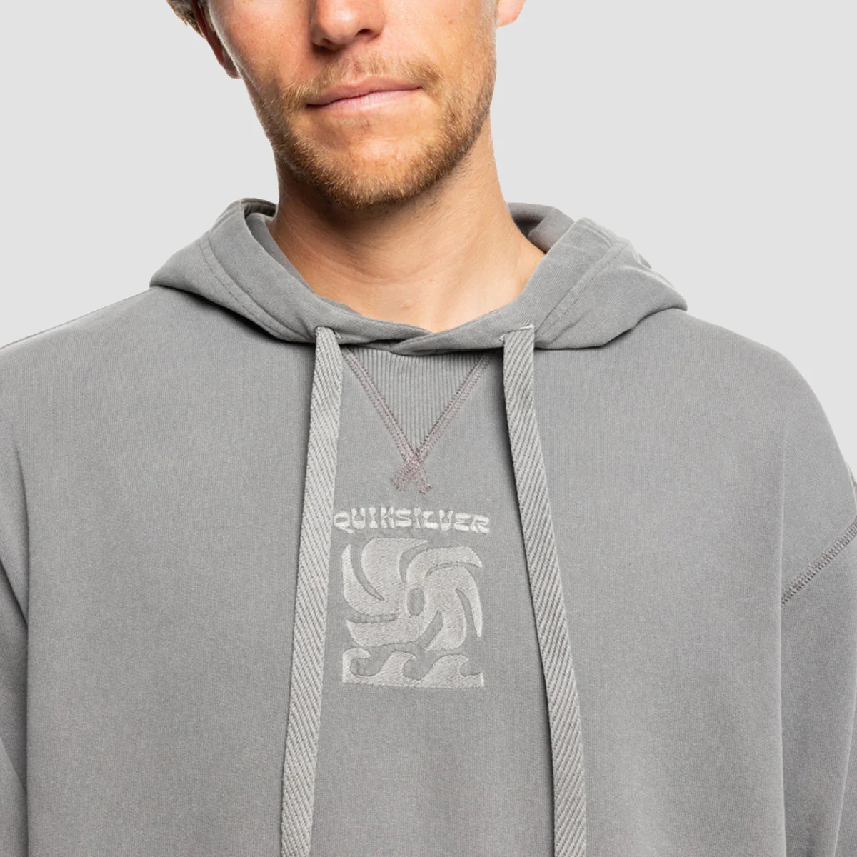 Quiksilver Garment Dye Pullover Hoodie Canteen - Image 2