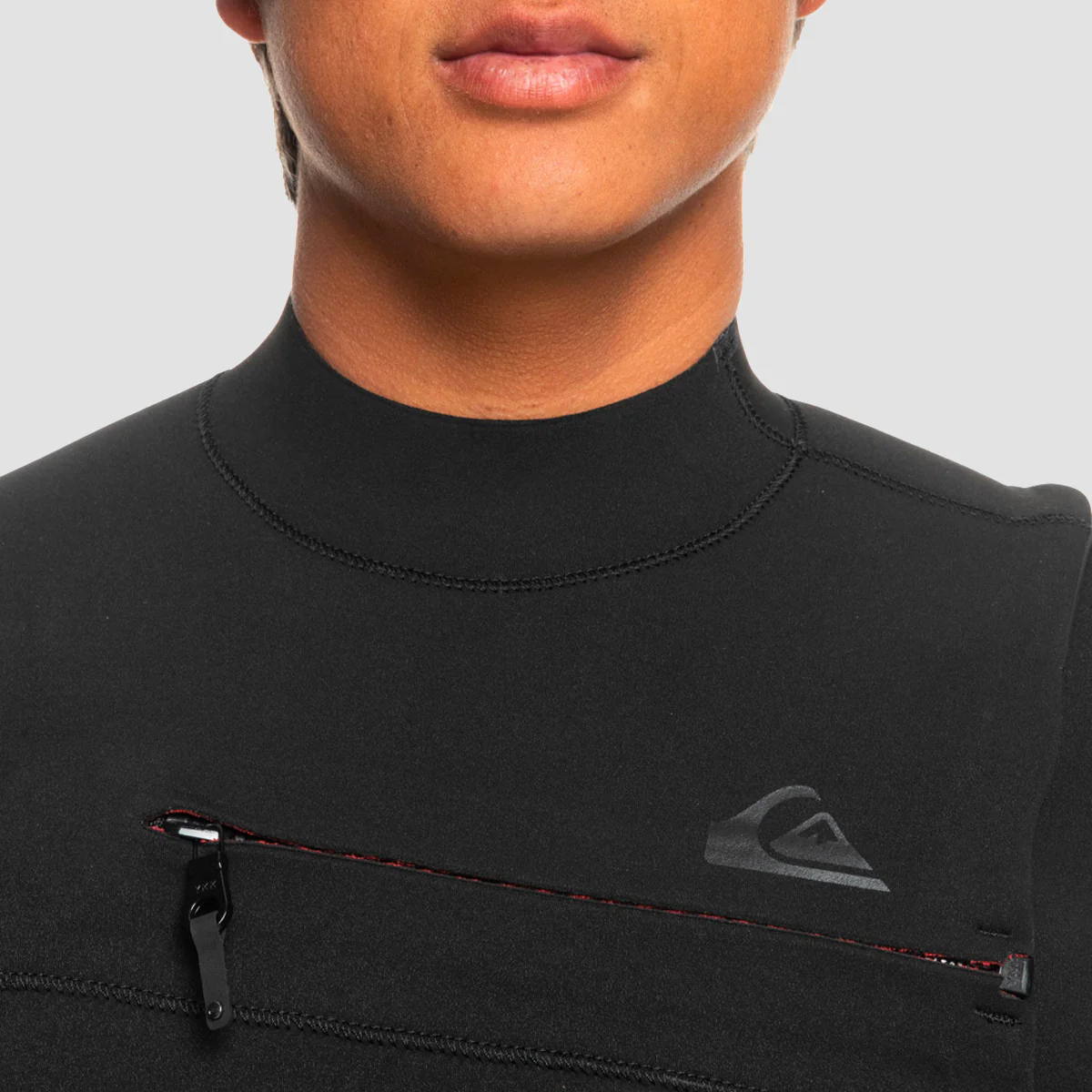 Quiksilver Highline 3/2mm GBS Chest Zip Wetsuit Black - Image 3